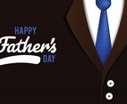 Father's Day with Tuxedo Background Illustration