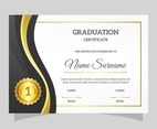 Realistic Graduation Certificate Template