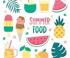 Summer Food Icon Set