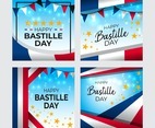 Happy Bastille Day Card Collection Template