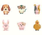 Cute Animal Pets Icon Collection