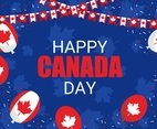 Happy Canada day celebrating background