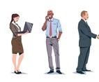 Set of Business People Characters