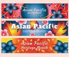 Asian Pacific Heritage Month Banner Template Set