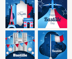 Happy Bastille Day Card Template