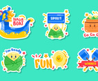 Cute Dragon Boat Festival Sticker Set