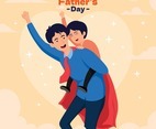Happy Super Father's Day Illustration