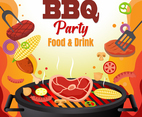 Barbeque Party Illustration
