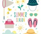 Summer Outdoor Activity Icon Set