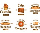 Flat Cake Logo Collection