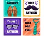 Handdrawn Father's Day Card Set