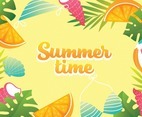 Colorful Summer Season Background