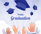 Graduation Hat Background