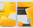 Business Yellow Abstract Brochure Template