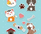 Dog And Cat Stickers