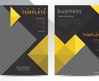 Abstract Yellow Shapes Flyer Template