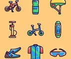Icon Collections of Bike Activity