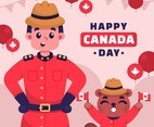 Happy Canada Day Concept