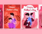 Set of Father's Day Greeting Cards