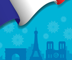 Bastille Day Celebration Background Concept