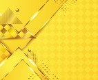 Yellow Color Background with Triangle Shape