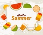 Summer Food Background