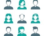 Set of People Icon Vector