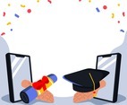 Online Graduation Celebration Background