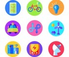 Colourful Smart City Icon