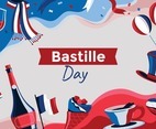Happy Bastille Day Element Background