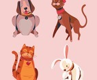 Set of Cute Pet Collection