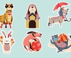 Pet Animal Sticker Collection
