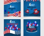 4th July Independence Day Celebration Card