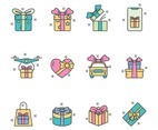 Colorful Gift Icon Collection
