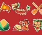 Cute Dragon Boat Festival Sticker