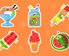 Set of Summer Food Stickers