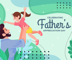 Happy Fathers Day Template Concept