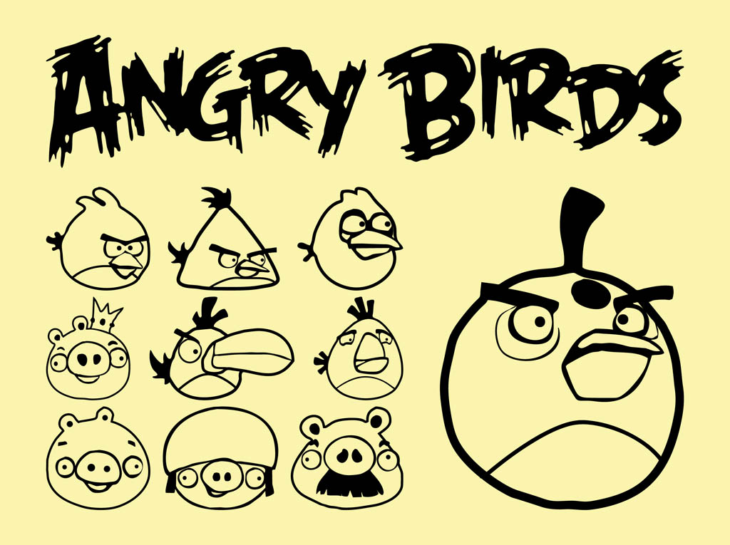 angry birds vector logo