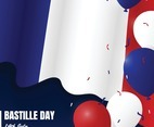 Bastille Day 14th July Background Concept