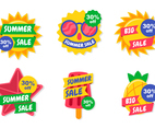 Set of Summer Sale Promotion Badges