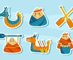 Dragon Boar Sticker Collection