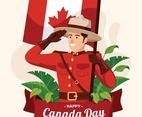 Celebrating Canada Day Concept