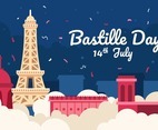 Bastille day with Eiffel