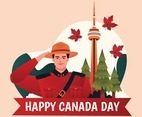 Happy Canada Day Celebration Design