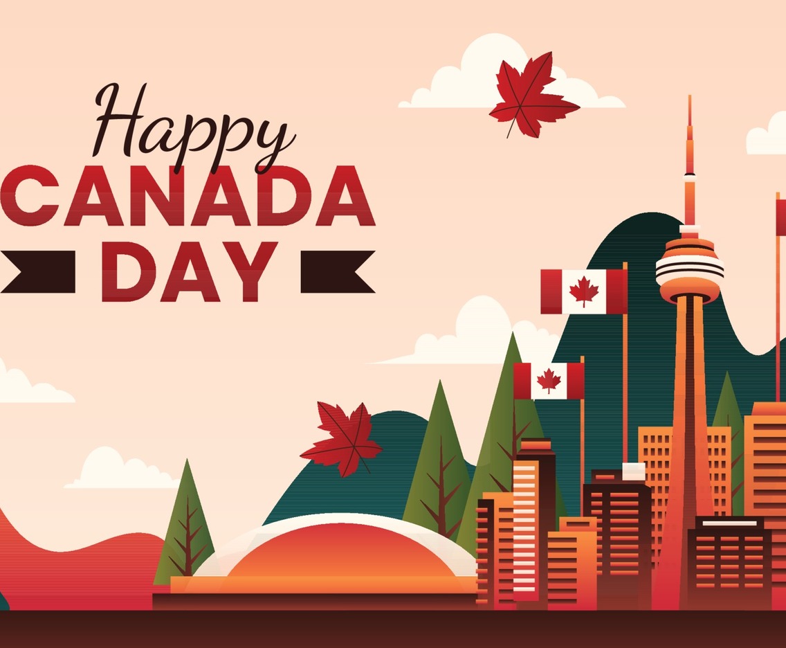 Happy Canada Day Background Concept