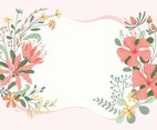 Beautiful Flower Frame Background