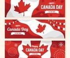 Happy Canada Day Banner Set