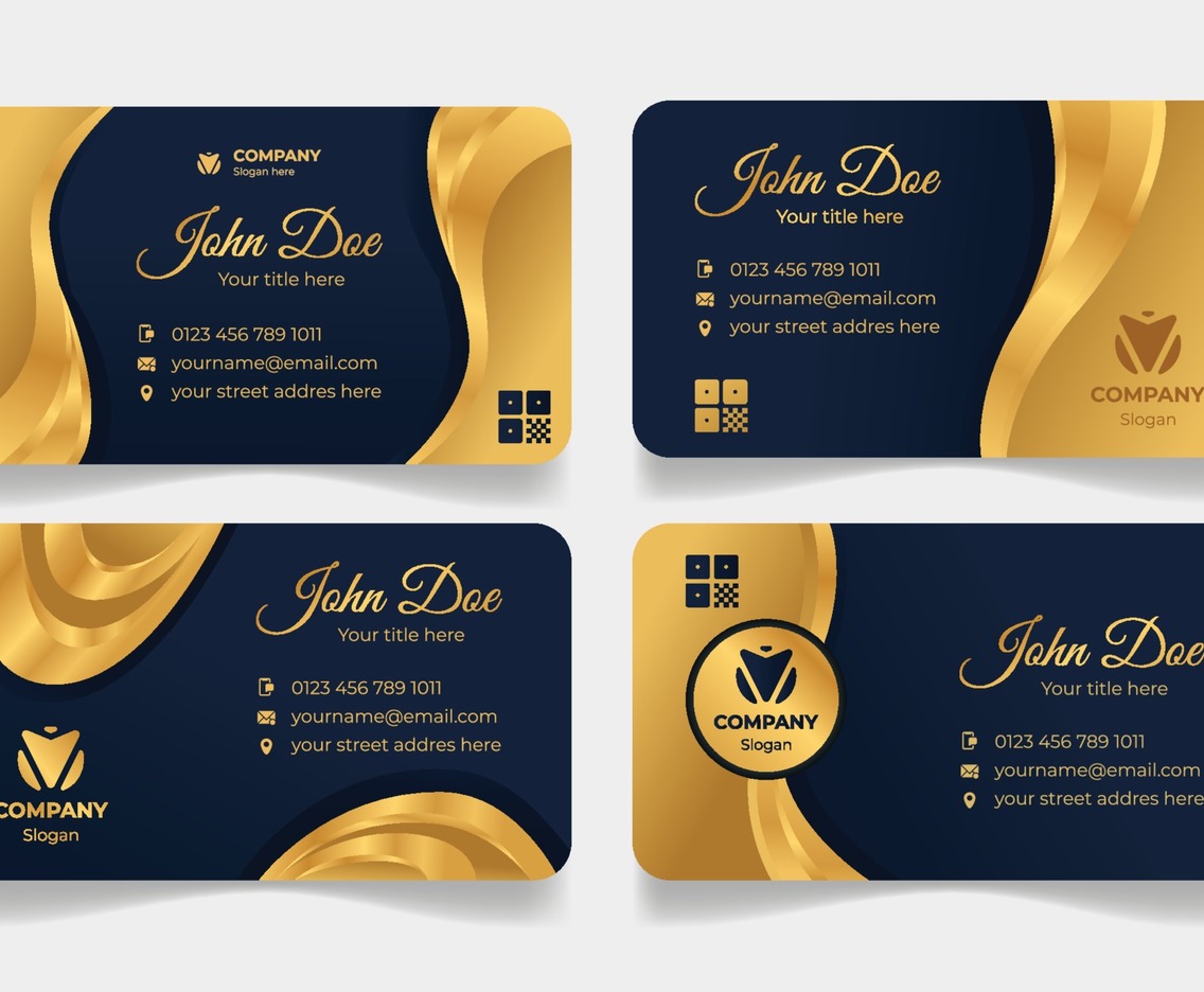 Elegant Gold Business Card Template