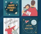 Father Day Greeting Card Set