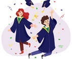 Student Celebrate Their Graduation